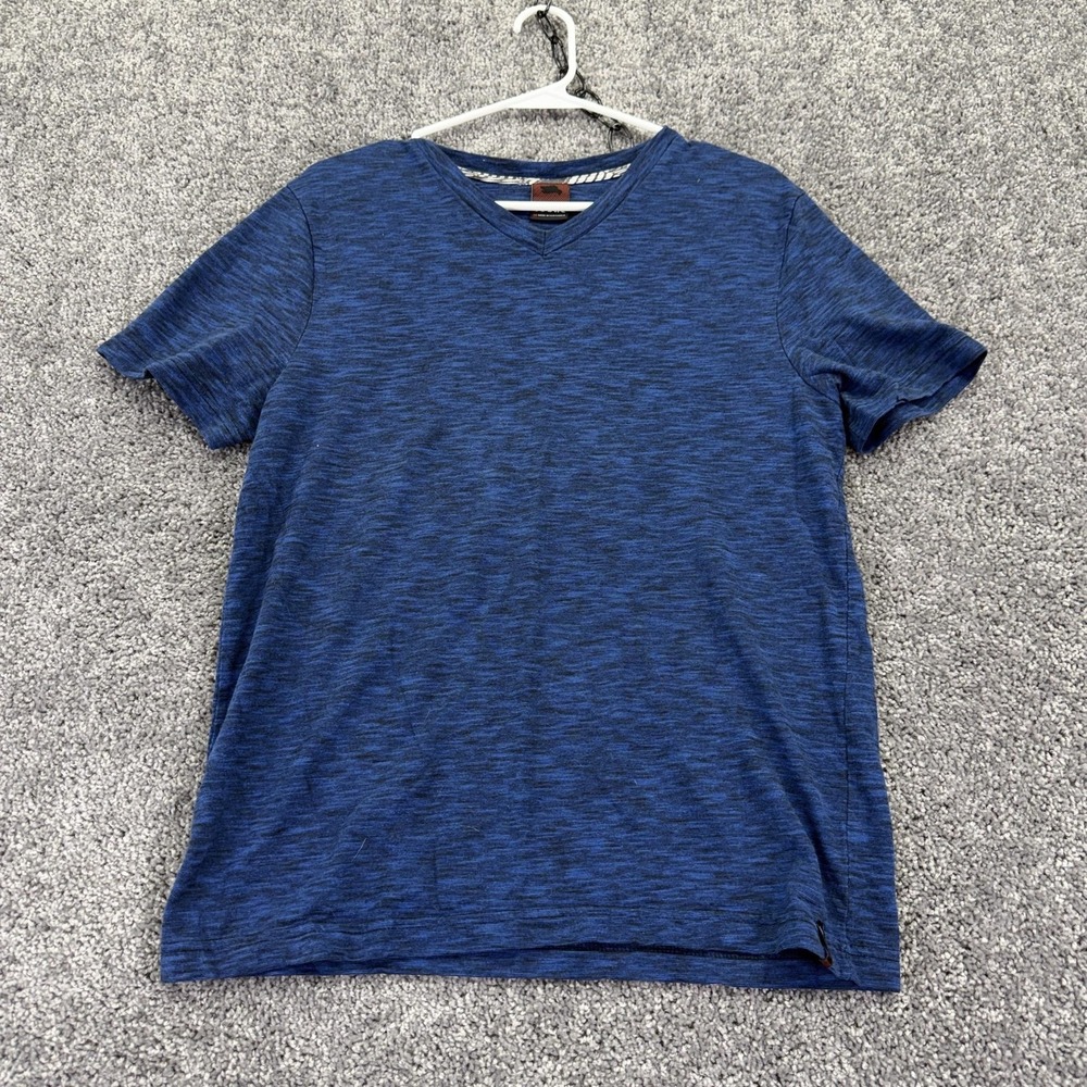 Tony Hawk Shirt Mens Medium Blue Short Sleeve V Neck Tee Skate Logo Casual